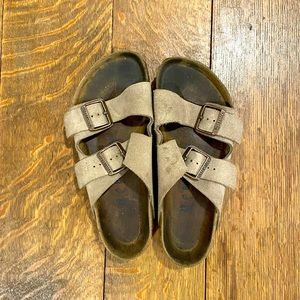 Birkenstock Nude Suede Sandals 39/8.5